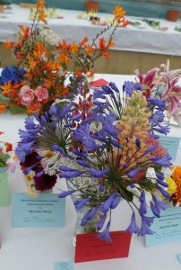 52 - 1 vase of mixed perennial flowers