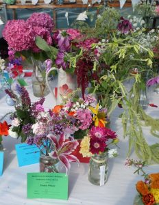 52 - vase of mixed perennial flowers