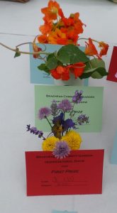 53 - 1 vase of edible flowers